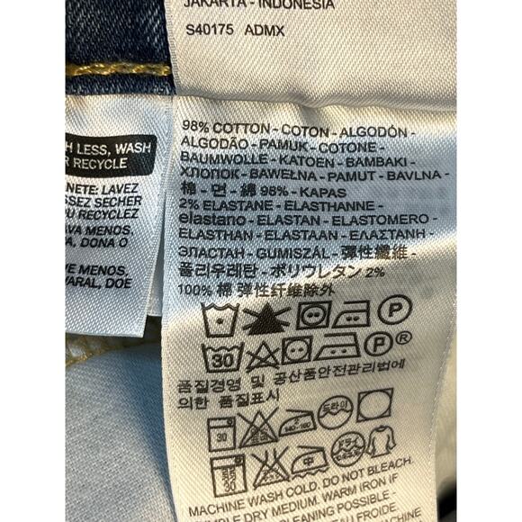 Levi’s 505 Jeans 36x30 Blue High Rise Straight Leg Regular Fit - Picture 6 of 8